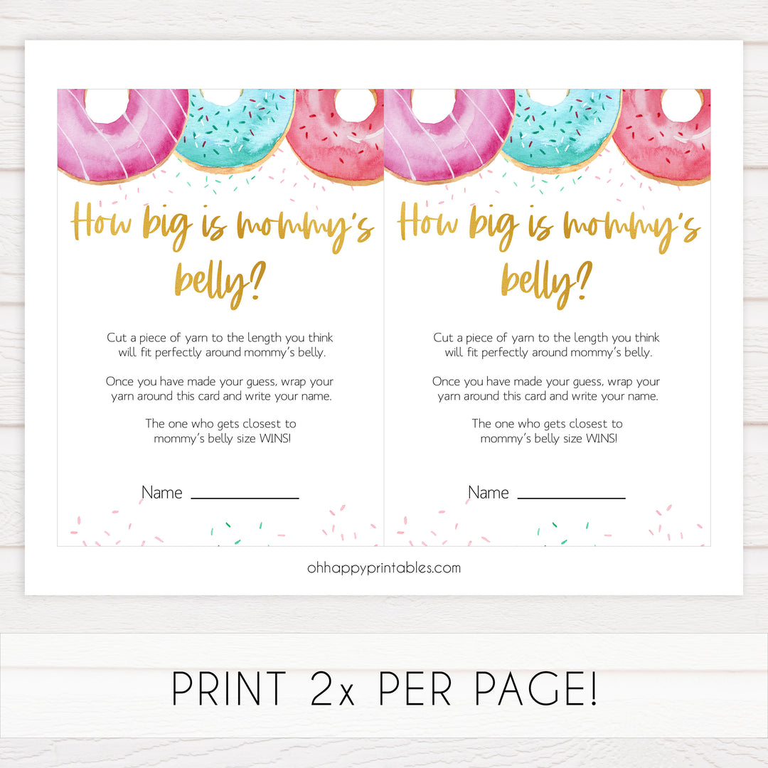 how big is mommys belly game, Printable baby shower games, donut baby games, baby shower games, fun baby shower ideas, top baby shower ideas, donut sprinkles baby shower, baby shower games, fun donut baby shower ideas