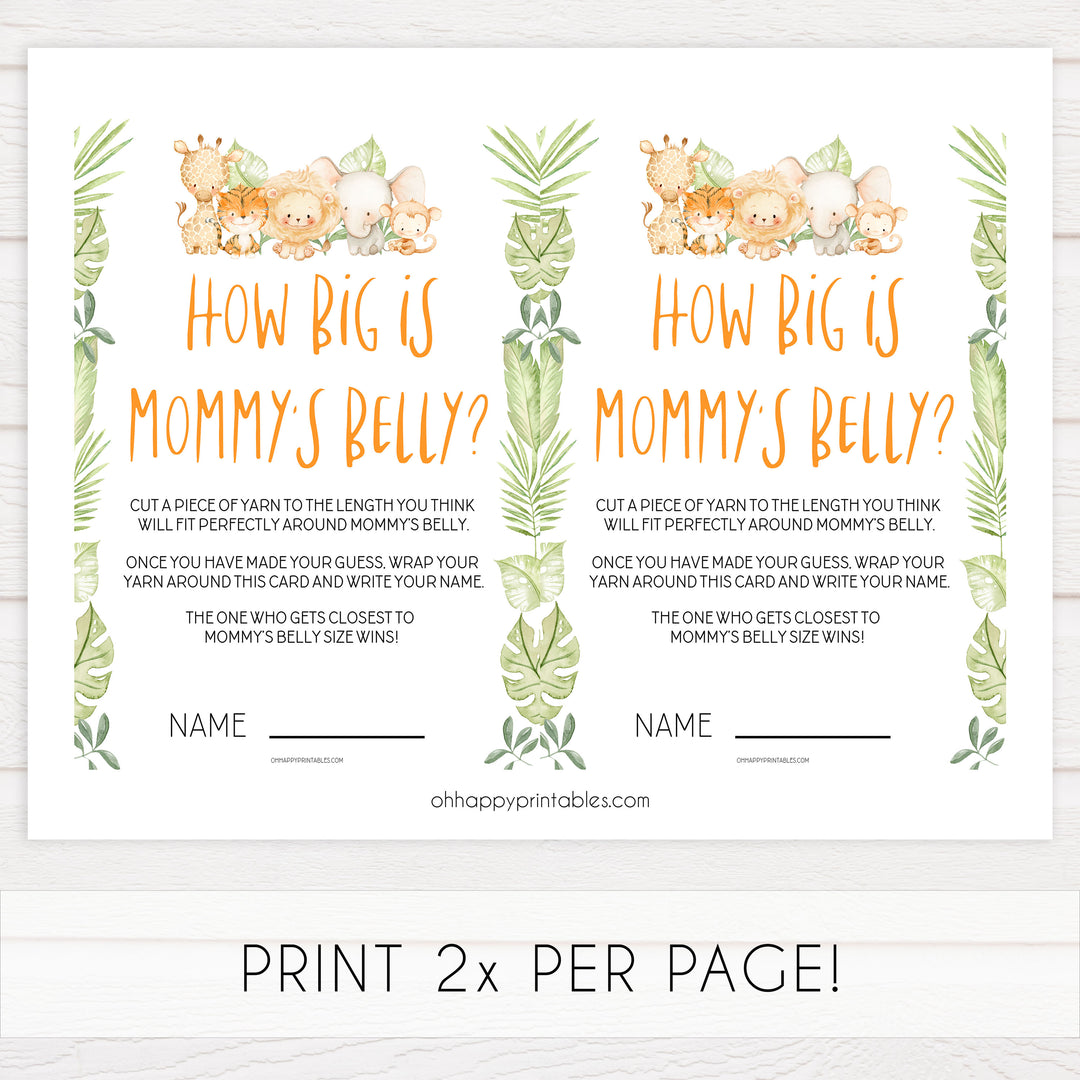 how big is mommys belly game, Printable baby shower games, safari animals baby games, baby shower games, fun baby shower ideas, top baby shower ideas, safari animals baby shower, baby shower games, fun baby shower ideas