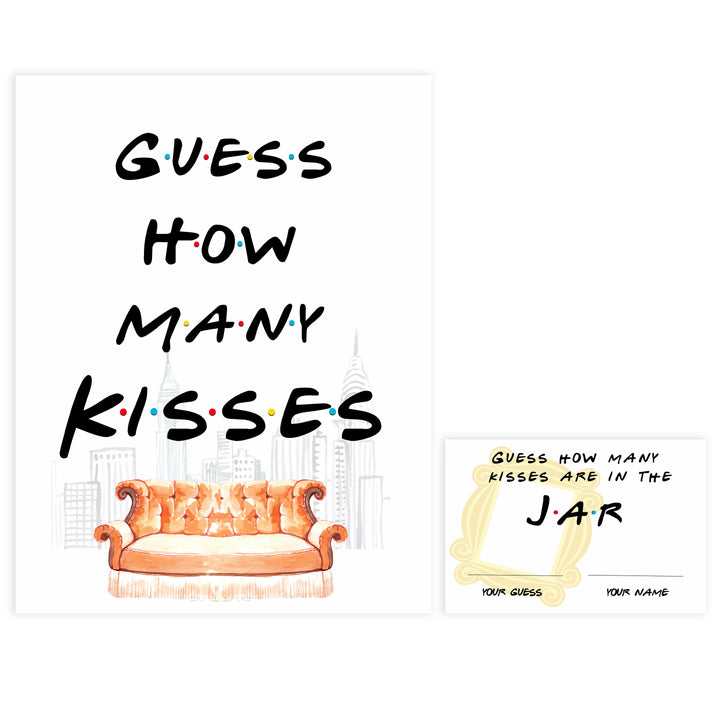 how many kisses bridal game, Printable bridal shower games, friends bridal shower, friends bridal shower games, fun bridal shower games, bridal shower game ideas, friends bridal shower