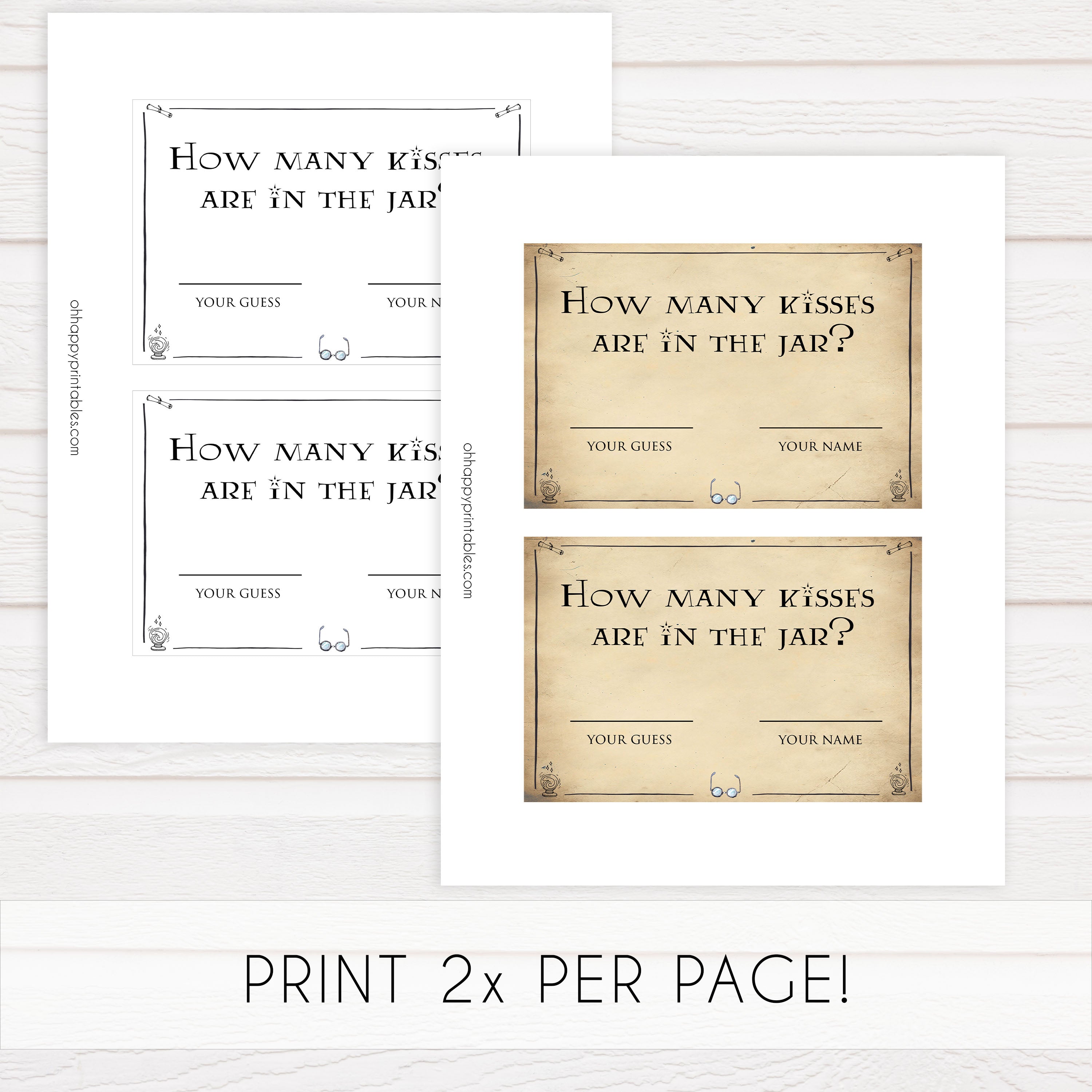guess how many kisses game, bridal guess the kisses game, Printable bridal shower games, Harry potter bridal shower, Harry Potter bridal shower games, fun bridal shower games, bridal shower game ideas, Harry Potter bridal shower