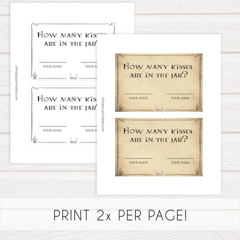 guess how many kisses game, bridal guess the kisses game, Printable bridal shower games, Harry potter bridal shower, Harry Potter bridal shower games, fun bridal shower games, bridal shower game ideas, Harry Potter bridal shower