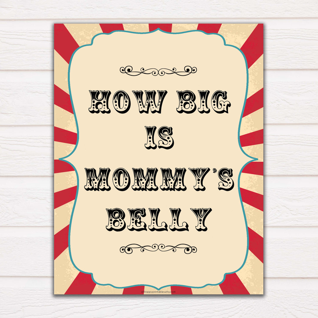 Circus how big is mommys belly baby shower games, circus baby games, carnival baby games, printable baby games, fun baby games, popular baby games, carnival baby shower, carnival theme