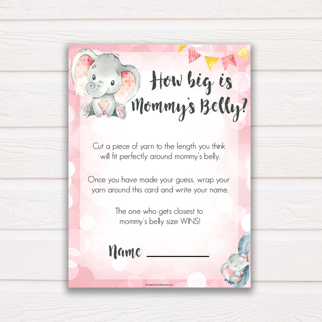 pink elephant baby games, how big is mommys belly baby shower games, printable baby shower games, baby shower games, fun baby games, popular baby games, pink baby games