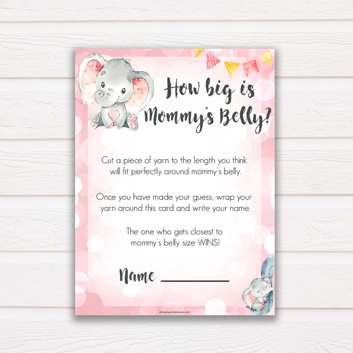 pink elephant baby games, how big is mommys belly baby shower games, printable baby shower games, baby shower games, fun baby games, popular baby games, pink baby games