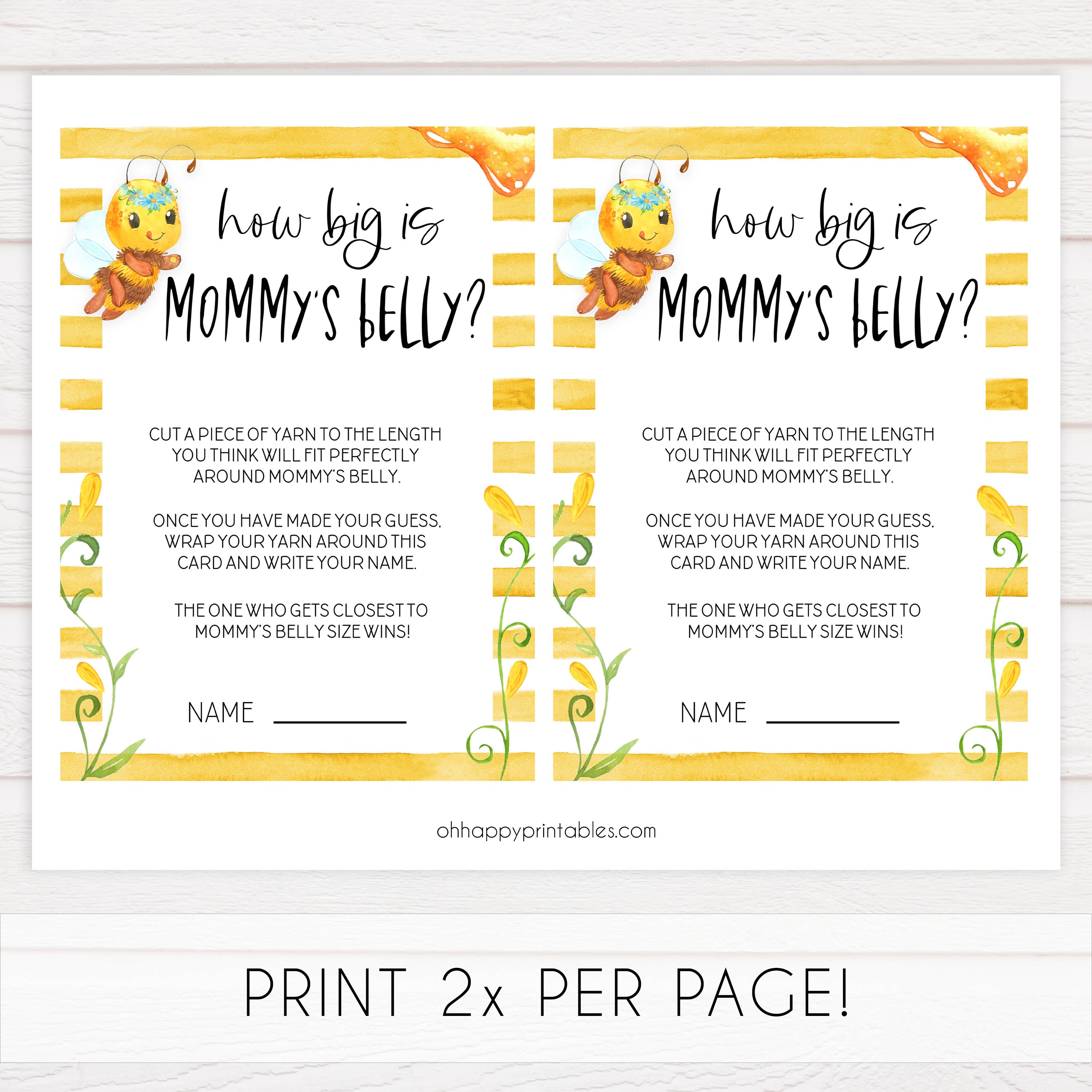 how big is mommys belly game, Printable baby shower games, mommy bee fun baby games, baby shower games, fun baby shower ideas, top baby shower ideas, mommy to bee baby shower, friends baby shower ideas