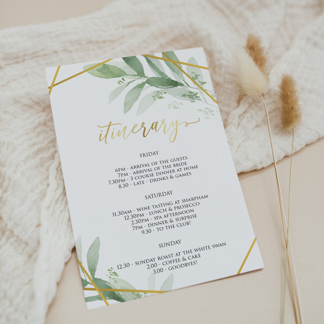 editable bridal shower invitations, printable bachelorette invitations, gold greenery bridal shower invites, greenery bridal shower ideas