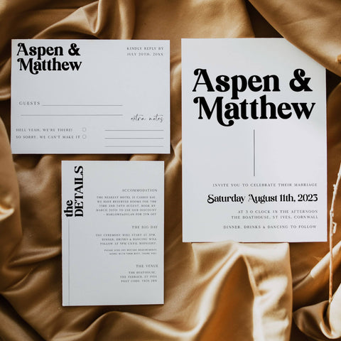 70s Style wedding invitation suite, editable wedding stationery, printable wedding stationery, modern wedding items, wedding save the dates