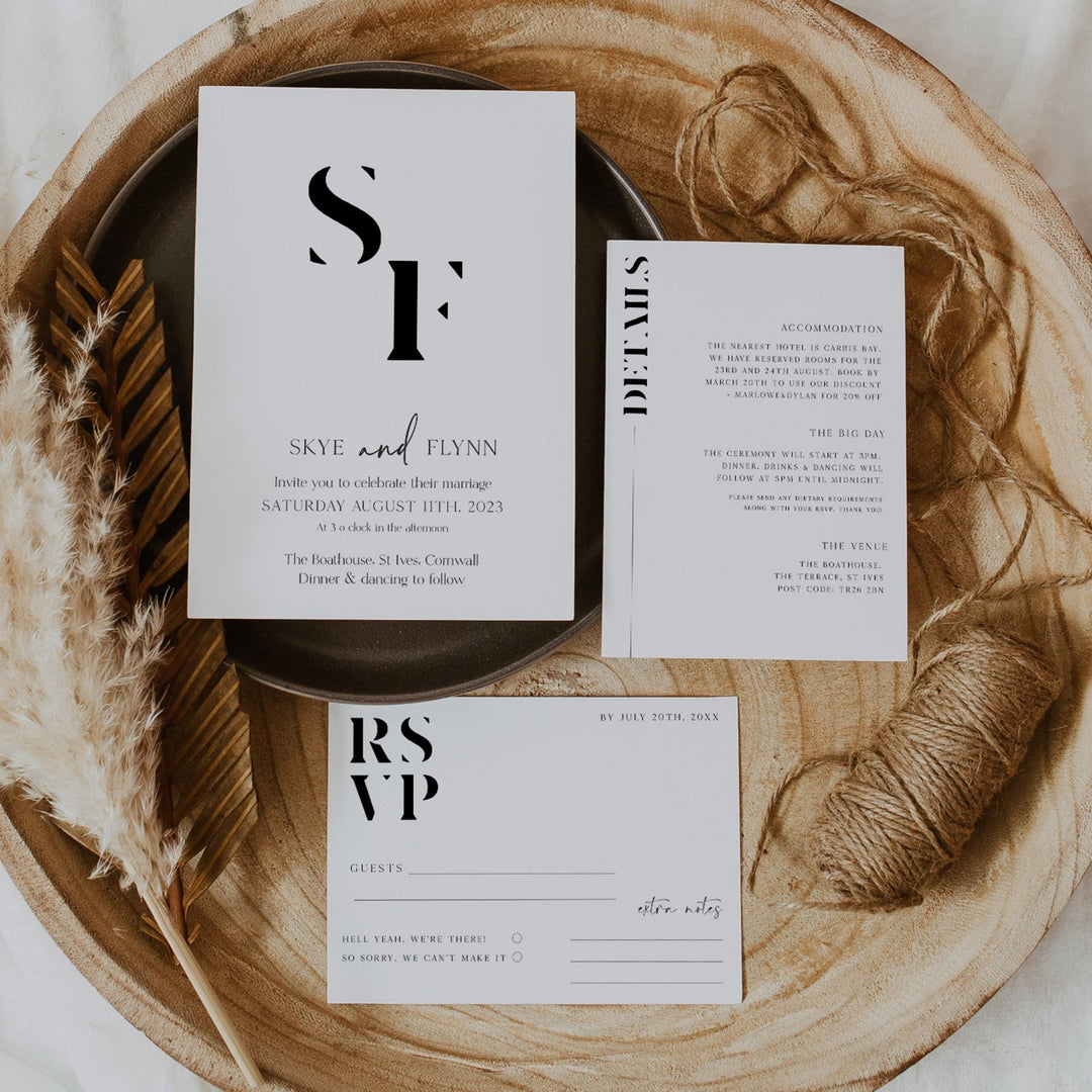 editable wedding invitation, printable wedding invitations, editable wedding invitation suite, editable wedding stationery, printable wedding stationery, modern wedding items, wedding save the dates