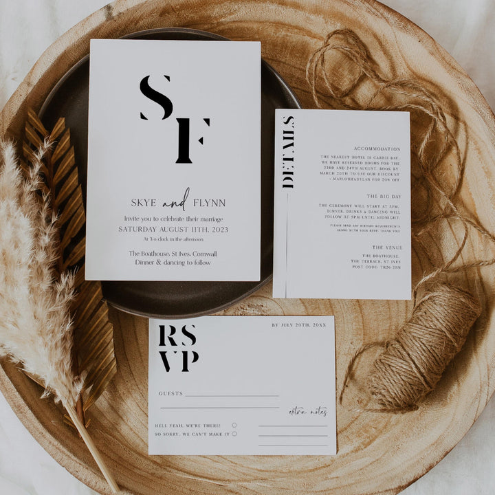 editable wedding invitation, printable wedding invitations, editable wedding invitation suite, editable wedding stationery, printable wedding stationery, modern wedding items, wedding save the dates