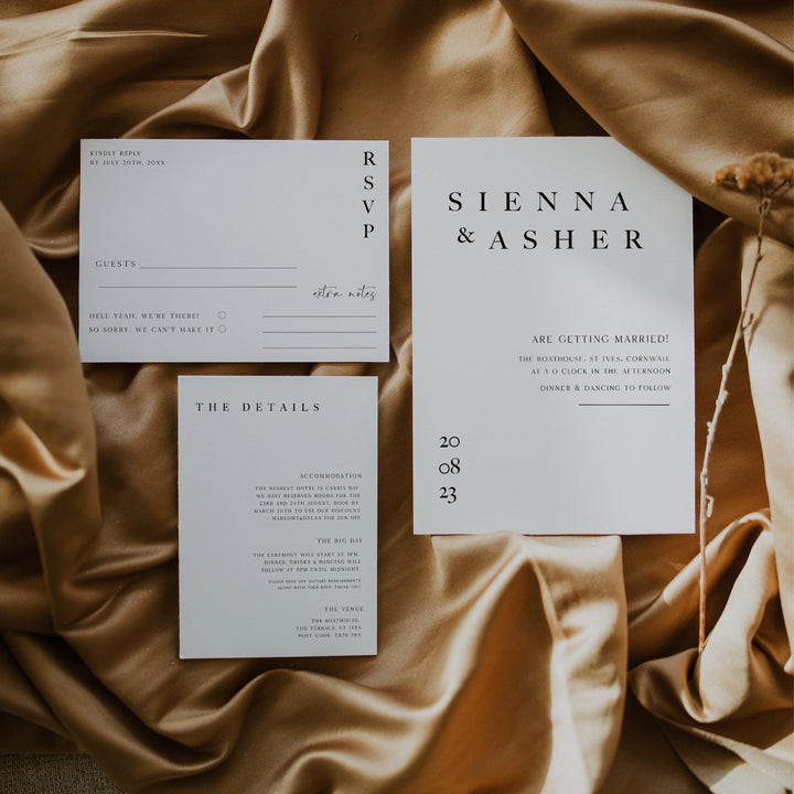 editable wedding invitation suite, editable wedding stationery, printable wedding stationery, modern wedding items, wedding save the dates