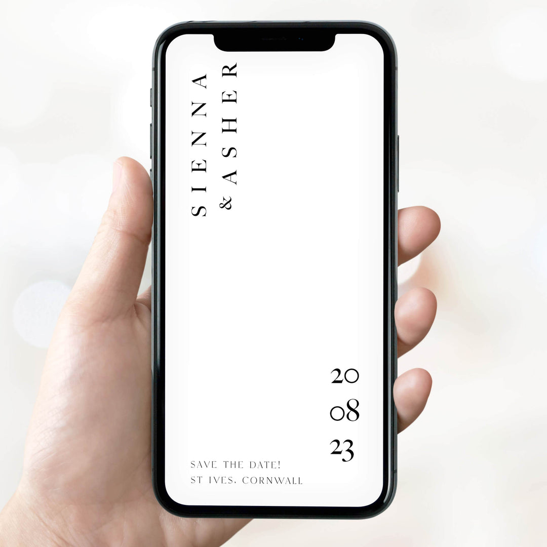 editable save the date, wedding stationery, save the date, modern save the date