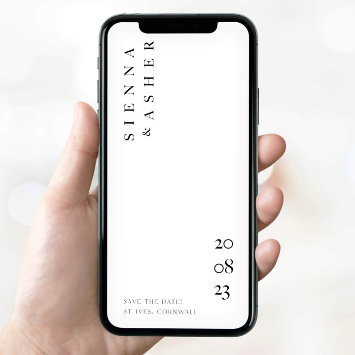 editable save the date, wedding stationery, save the date, modern save the date