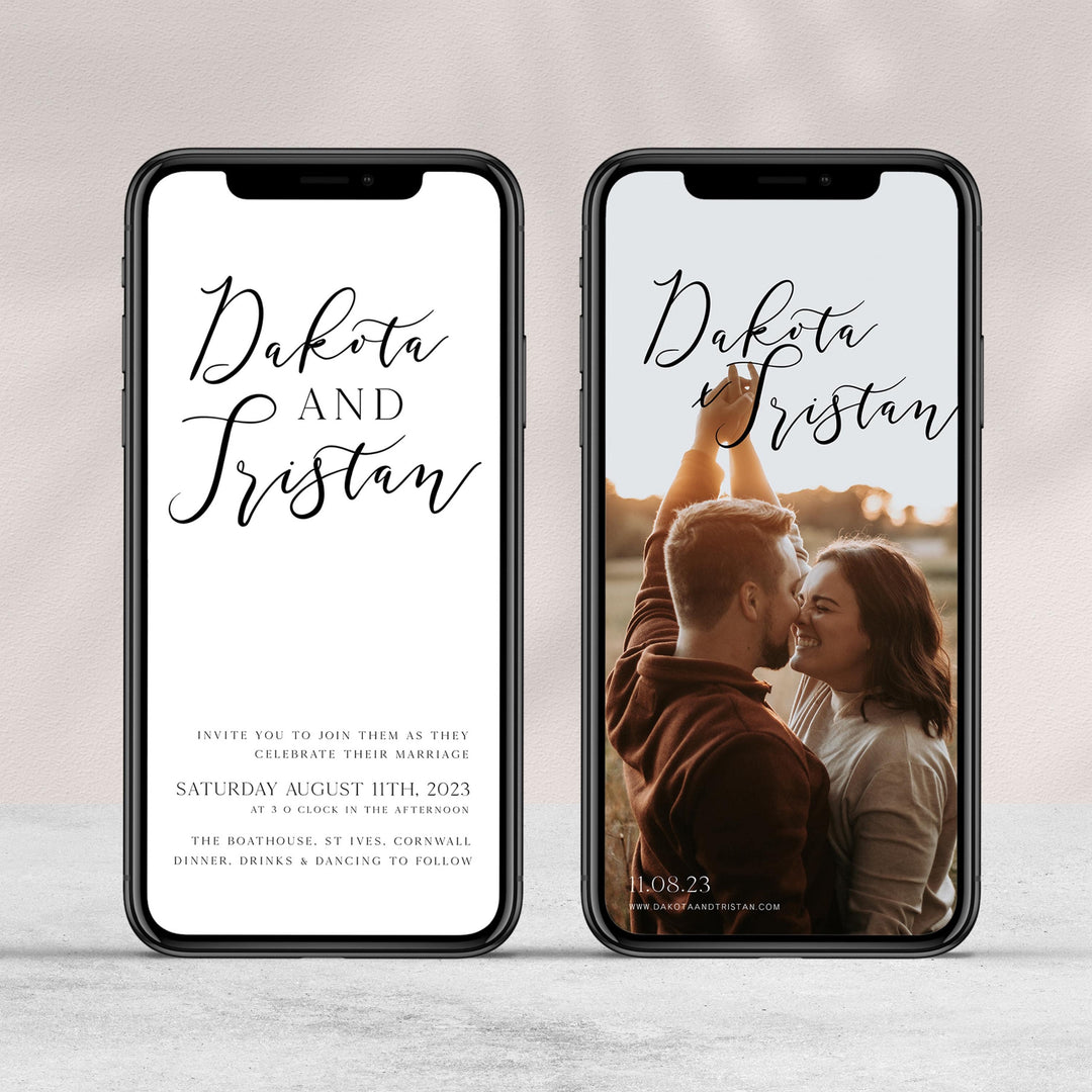 editable save the date, mobile save the date, CALLIGRAPHY editable wedding invitation suite, editable wedding stationery, printable wedding stationery, modern wedding items, wedding save the dates