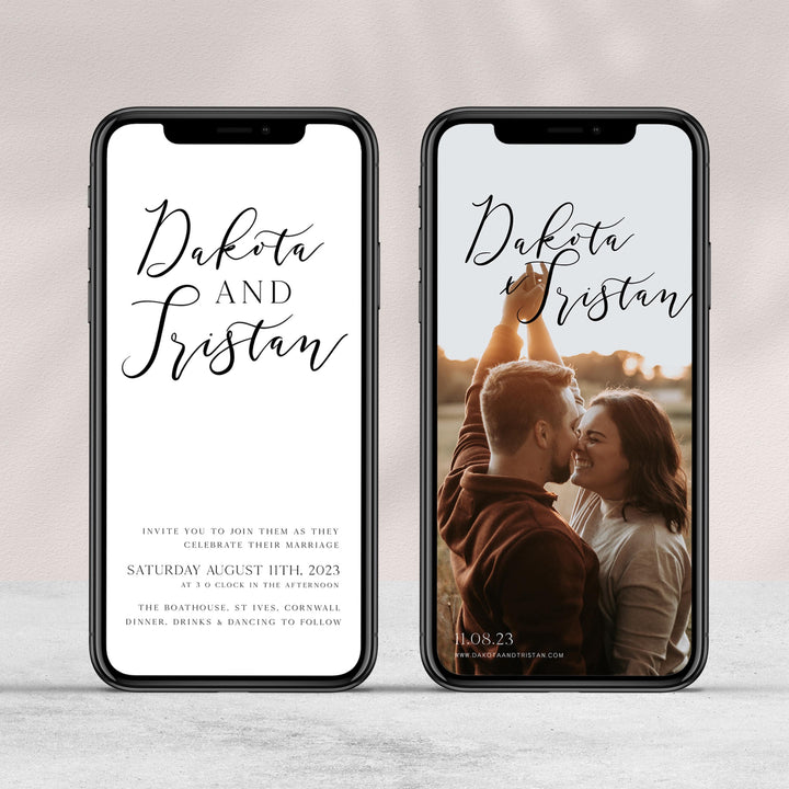 editable save the date, mobile save the date, CALLIGRAPHY editable wedding invitation suite, editable wedding stationery, printable wedding stationery, modern wedding items, wedding save the dates