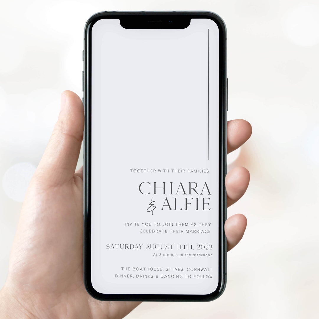 editable mobile wedding invitation set, mobile wedding invitations, modern wedding invitations, editable wedding stationery set