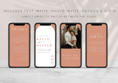 editable wedding invitation suite, mobile wedding invitation suite, wedding suite, wedding invitations, editable wedding invitations