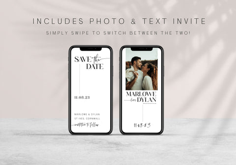 editable save the date, save the date, modern save the date, wedding stationery, wedding invitations