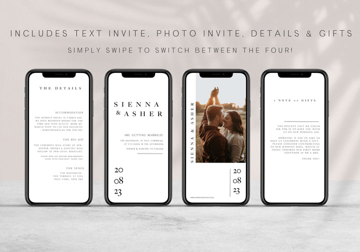 editable wedding invitation suite, mobile wedding invitation suite, wedding suite, wedding invitations, editable wedding invitations