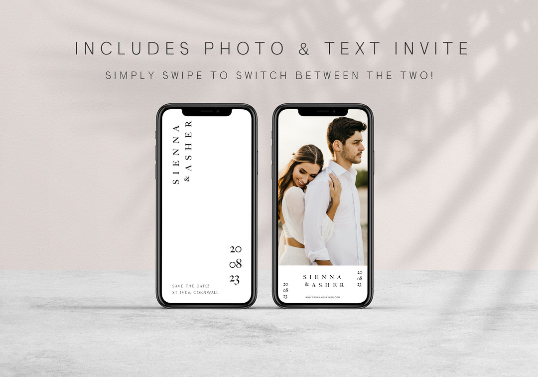 editable save the date, wedding stationery, save the date, modern save the date