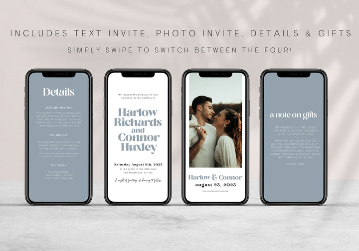 editable wedding invitation suite, mobile wedding invitation suite, wedding suite, wedding invitations, editable wedding invitations