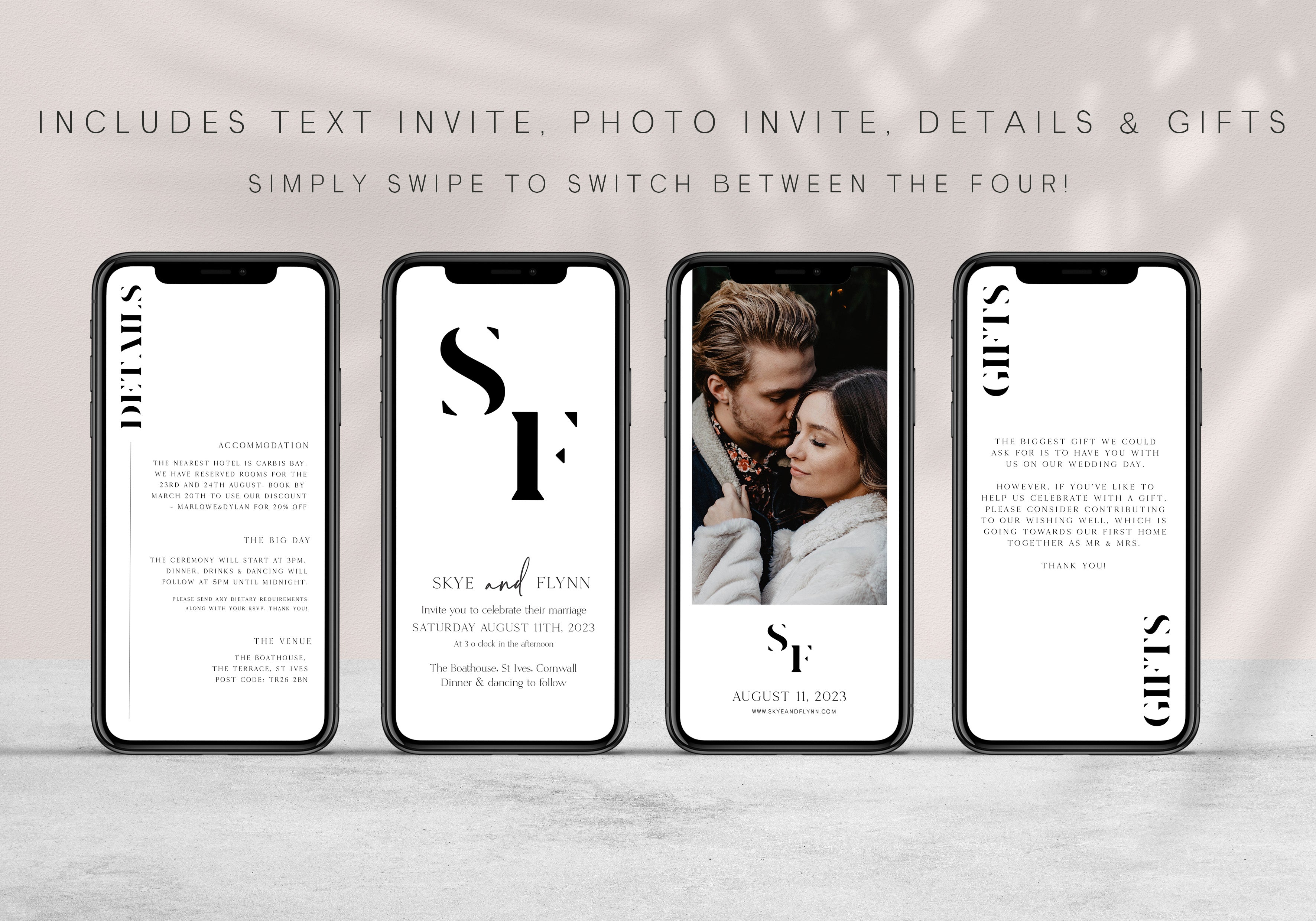 editable wedding invitation suite, mobile wedding invitation suite, wedding suite, wedding invitations, editable wedding invitations