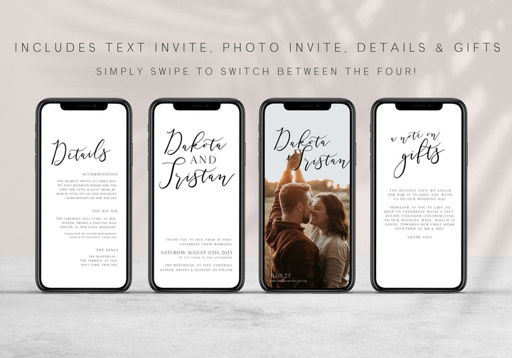 editable save the date, mobile save the date, CALLIGRAPHY editable wedding invitation suite, editable wedding stationery, printable wedding stationery, modern wedding items, wedding save the dates