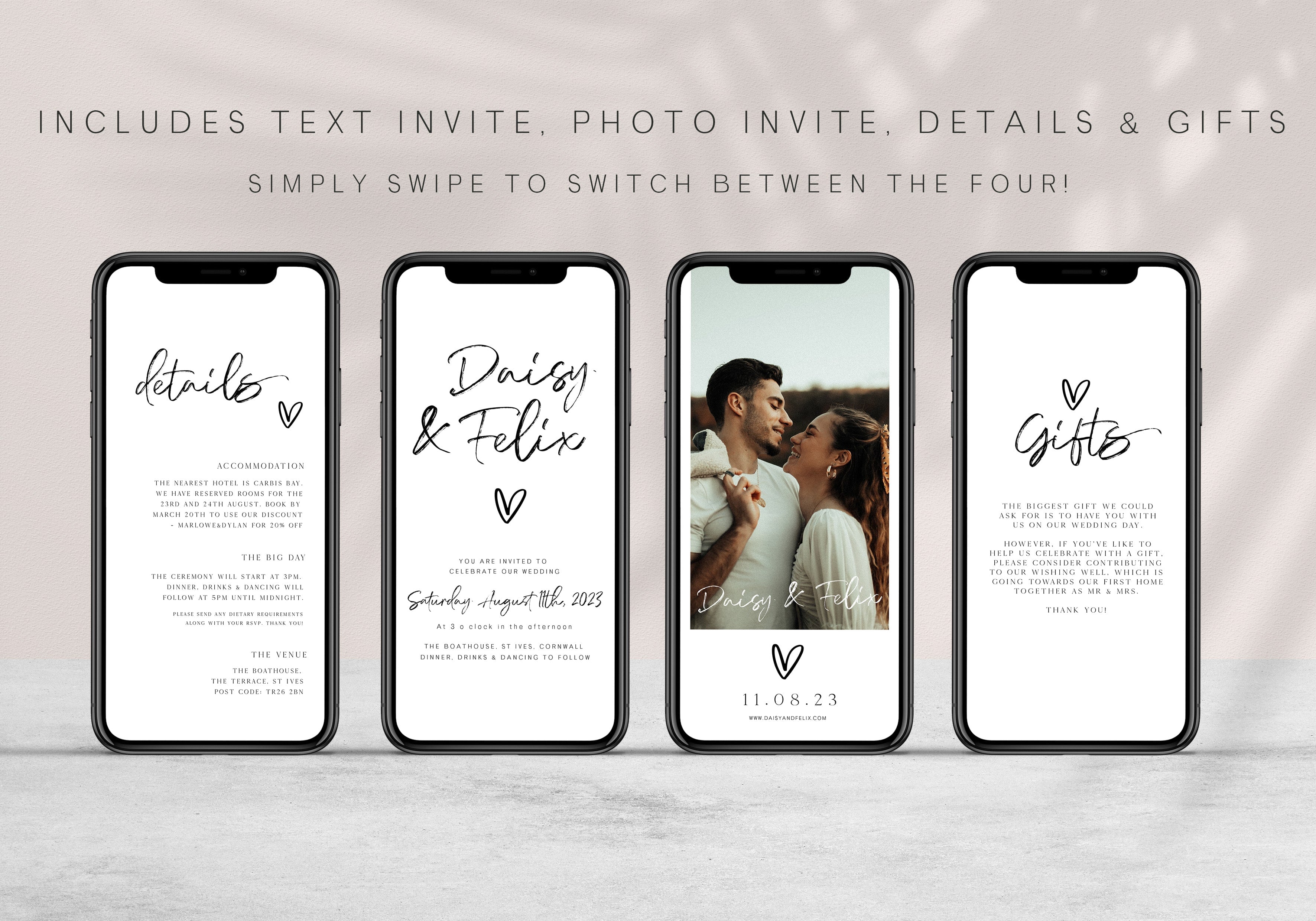 editable wedding invite mobile, CALLIGRAPHY editable wedding invitation suite, editable wedding stationery, printable wedding stationery, modern wedding items, wedding save the dates