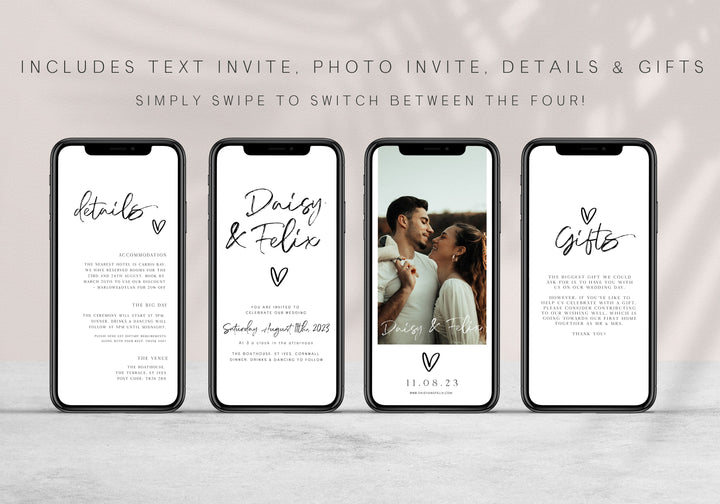 editable wedding invite mobile, CALLIGRAPHY editable wedding invitation suite, editable wedding stationery, printable wedding stationery, modern wedding items, wedding save the dates