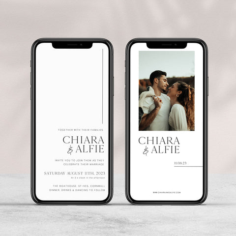 editable mobile wedding invitation set, mobile wedding invitations, modern wedding invitations, editable wedding stationery set