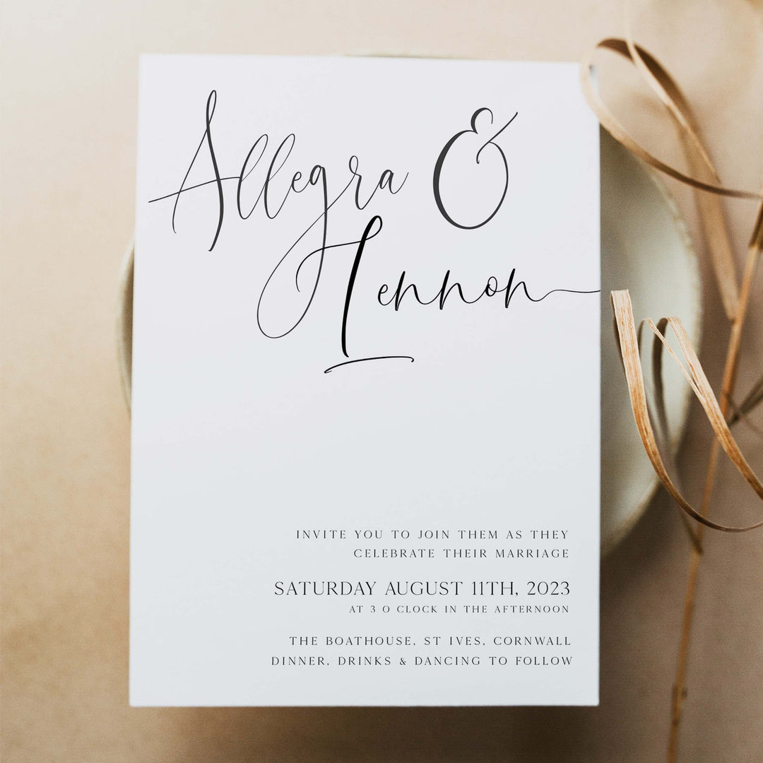 CALLIGRAPHY editable wedding invitation suite, editable wedding stationery, printable wedding stationery, modern wedding items, wedding save the dates