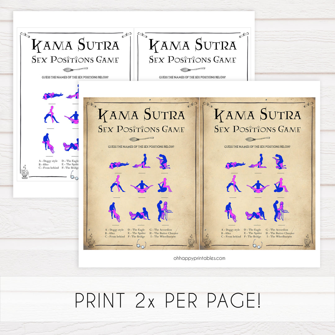 kama sutra game, bridal sex positions game, Printable bachelorette games, Harry Potter bachelorette, Harry Potter hen party games, fun hen party games, bachelorette game ideas, Harry Potter adult party games, naughty hen games, naughty bachelorette games
