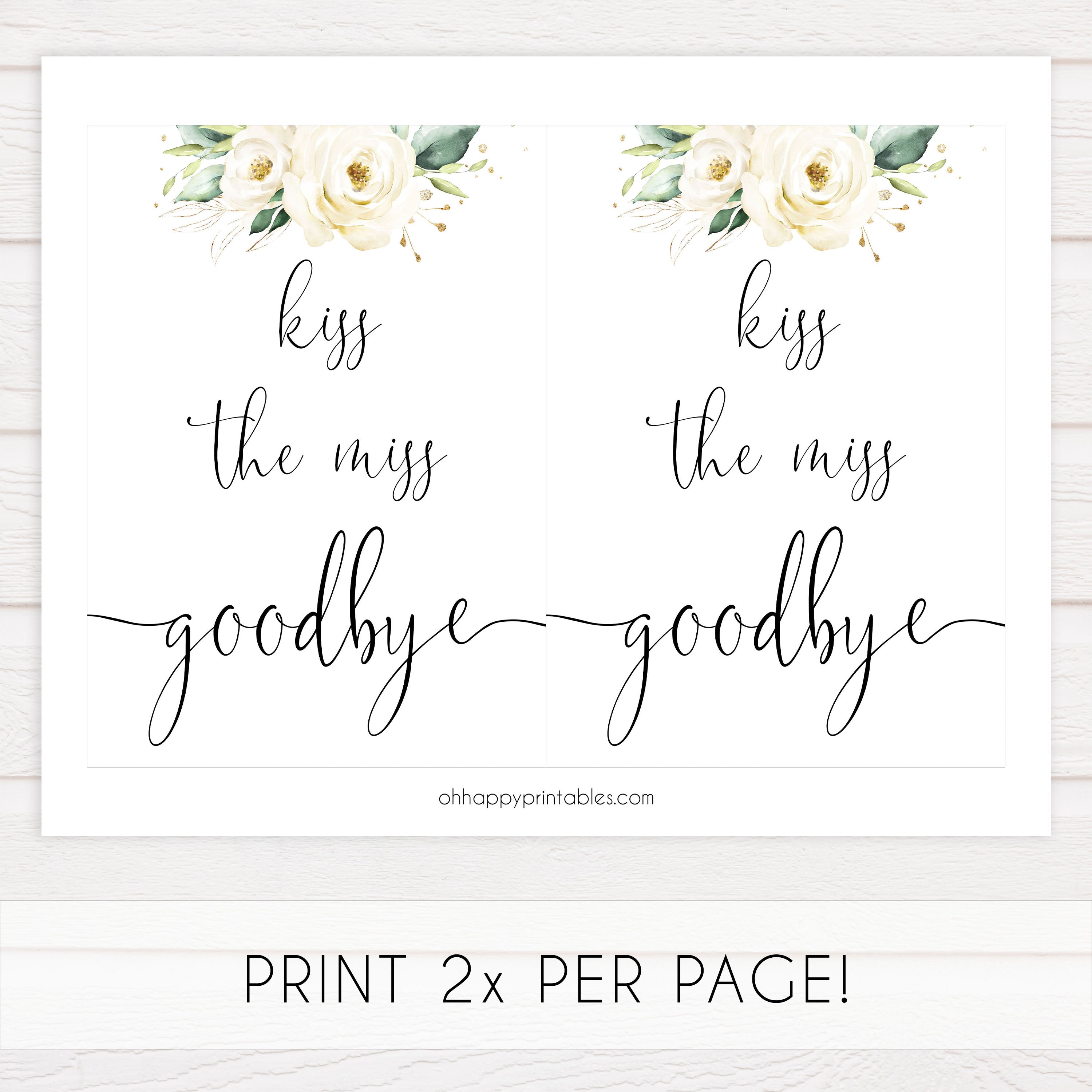 kiss the miss goodbye, Printable bridal shower games, floral bridal shower, floral bridal shower games, fun bridal shower games, bridal shower game ideas, floral bridal shower
