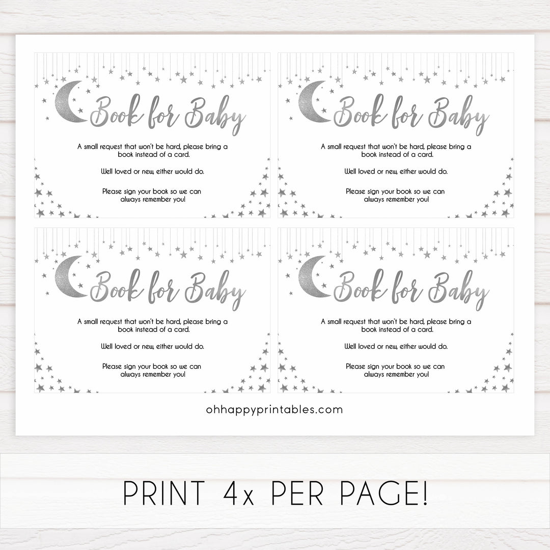 Books for baby, bring a book baby insert, Little star baby shower games, printable baby shower games, twinkle star baby shower, fun baby games, top baby shower ideas