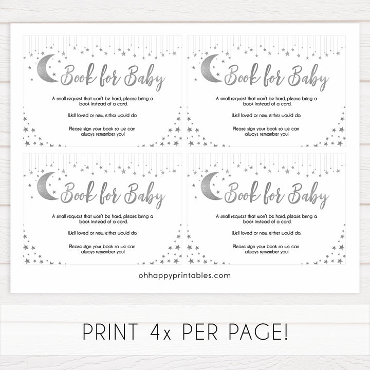 Books for baby, bring a book baby insert, Little star baby shower games, printable baby shower games, twinkle star baby shower, fun baby games, top baby shower ideas