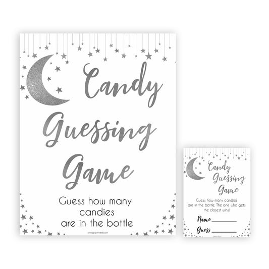 Silver little star, candy guessing game baby games, baby shower games, printable baby games, fun baby games, twinkle little star games, baby games, fun baby shower ideas, baby shower ideas