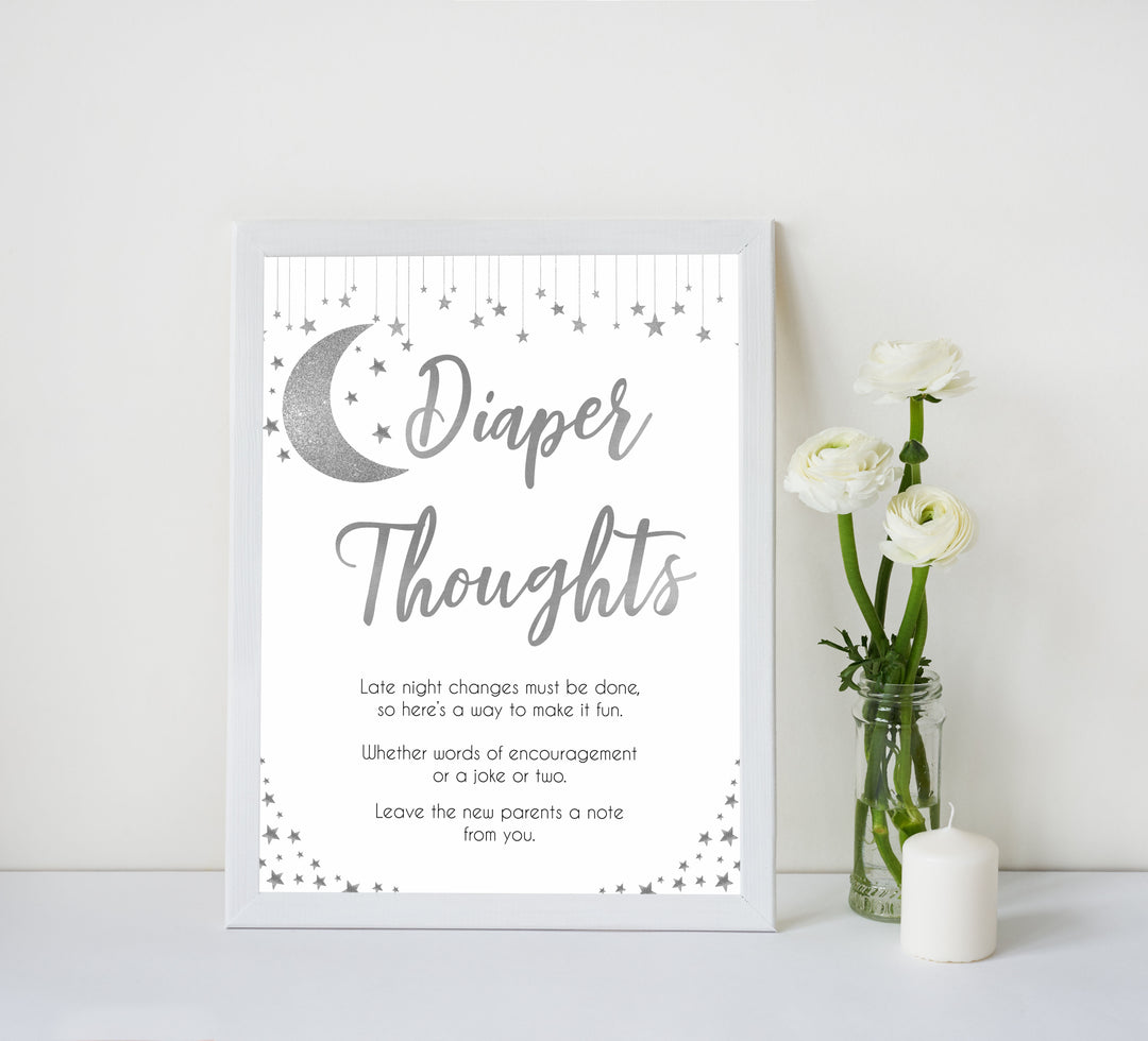 Silver little star, diaper thoughts baby games, baby shower games, printable baby games, fun baby games, twinkle little star games, baby games, fun baby shower ideas, baby shower ideas