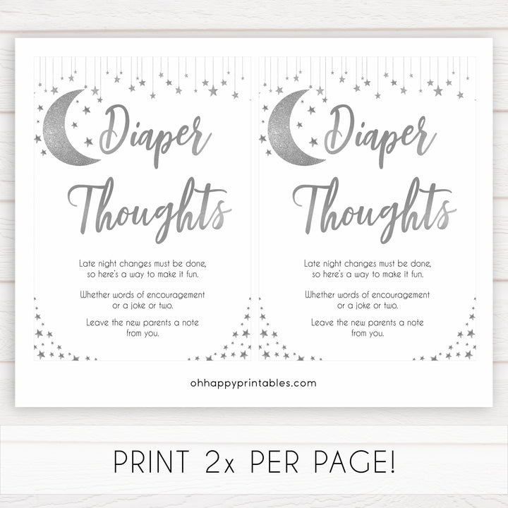 Silver little star, diaper thoughts baby games, baby shower games, printable baby games, fun baby games, twinkle little star games, baby games, fun baby shower ideas, baby shower ideas