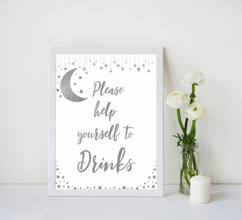 8 baby shower table signs, Little star baby signs, printable baby signs, printable baby decor, twinkle baby shower, star baby decor, fun baby shower ideas, top baby shower themes