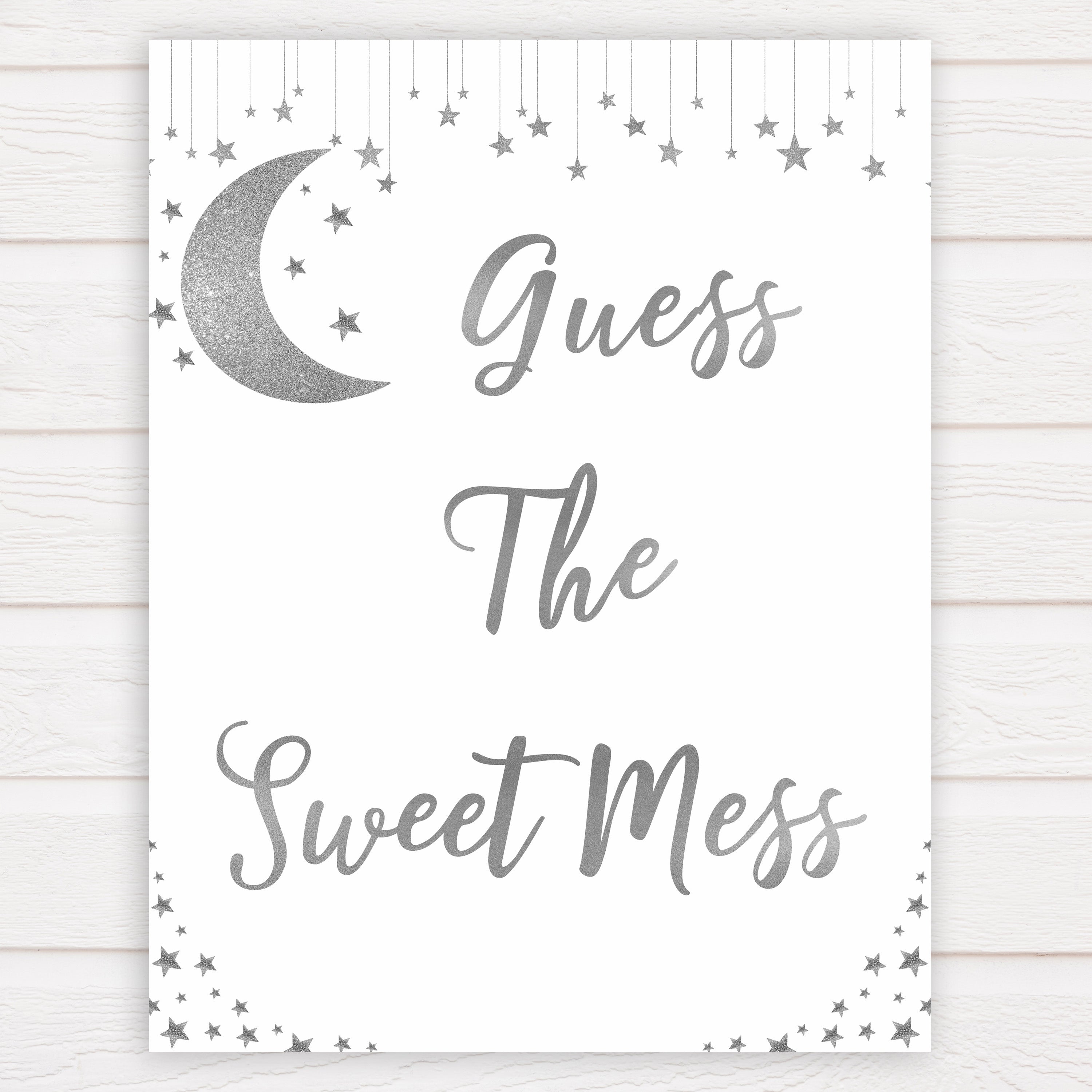Silver little star, guess the sweet mess baby games, baby shower games, printable baby games, fun baby games, twinkle little star games, baby games, fun baby shower ideas, baby shower ideas