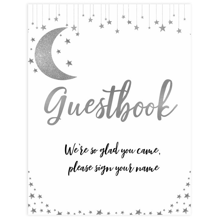Guestbook baby sign, Little star baby signs, printable baby signs, printable baby decor, twinkle baby shower, star baby decor, fun baby shower ideas, top baby shower themes