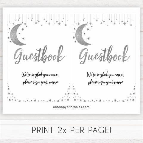Guestbook baby sign, Little star baby signs, printable baby signs, printable baby decor, twinkle baby shower, star baby decor, fun baby shower ideas, top baby shower themes