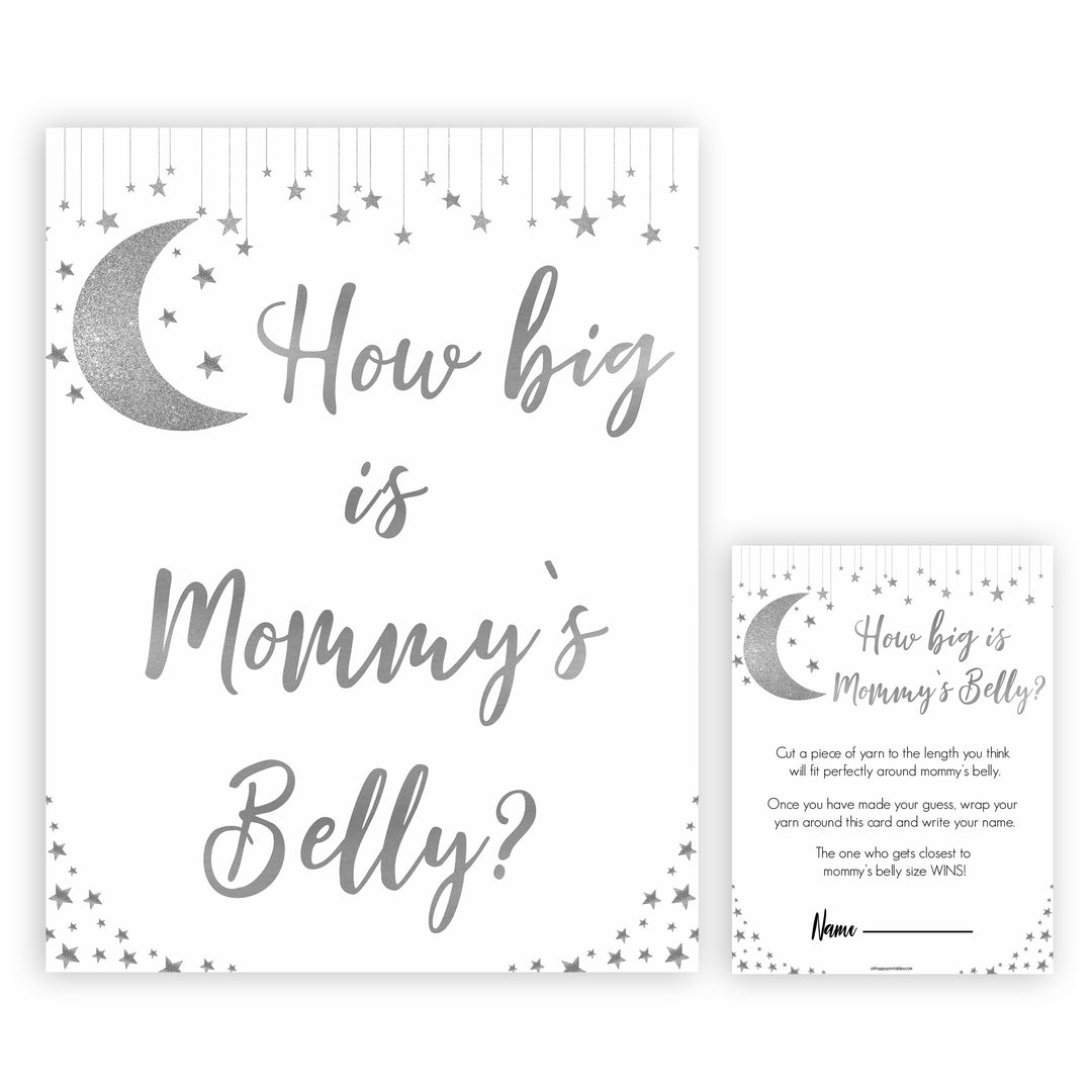 Silver little star, how big is mommys belly baby games, baby shower games, printable baby games, fun baby games, twinkle little star games, baby games, fun baby shower ideas, baby shower ideas