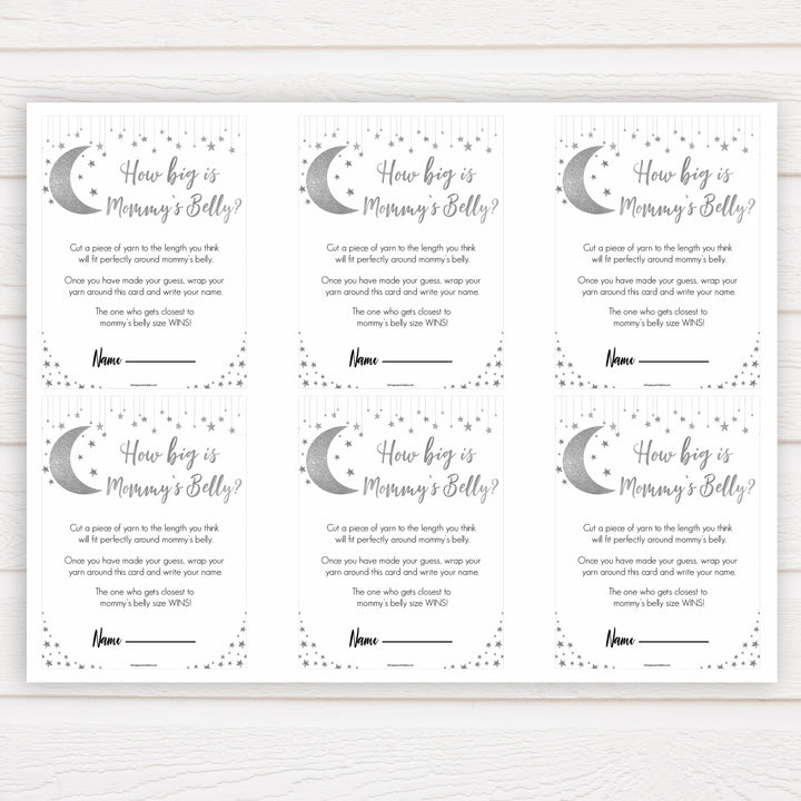 Silver little star, how big is mommys belly baby games, baby shower games, printable baby games, fun baby games, twinkle little star games, baby games, fun baby shower ideas, baby shower ideas