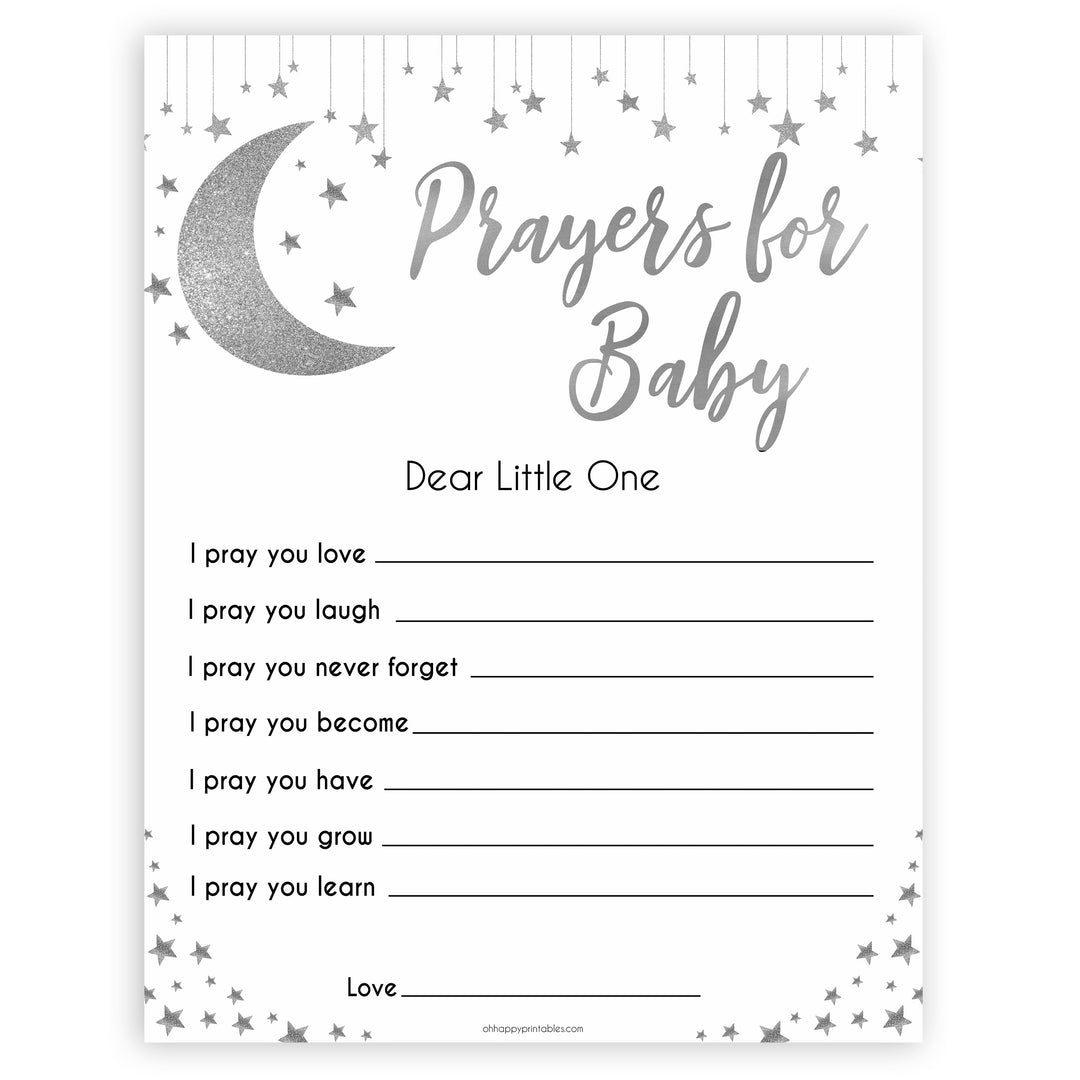 Silver little star, prayers for baby baby games, baby shower games, printable baby games, fun baby games, twinkle little star games, baby games, fun baby shower ideas, baby shower ideas