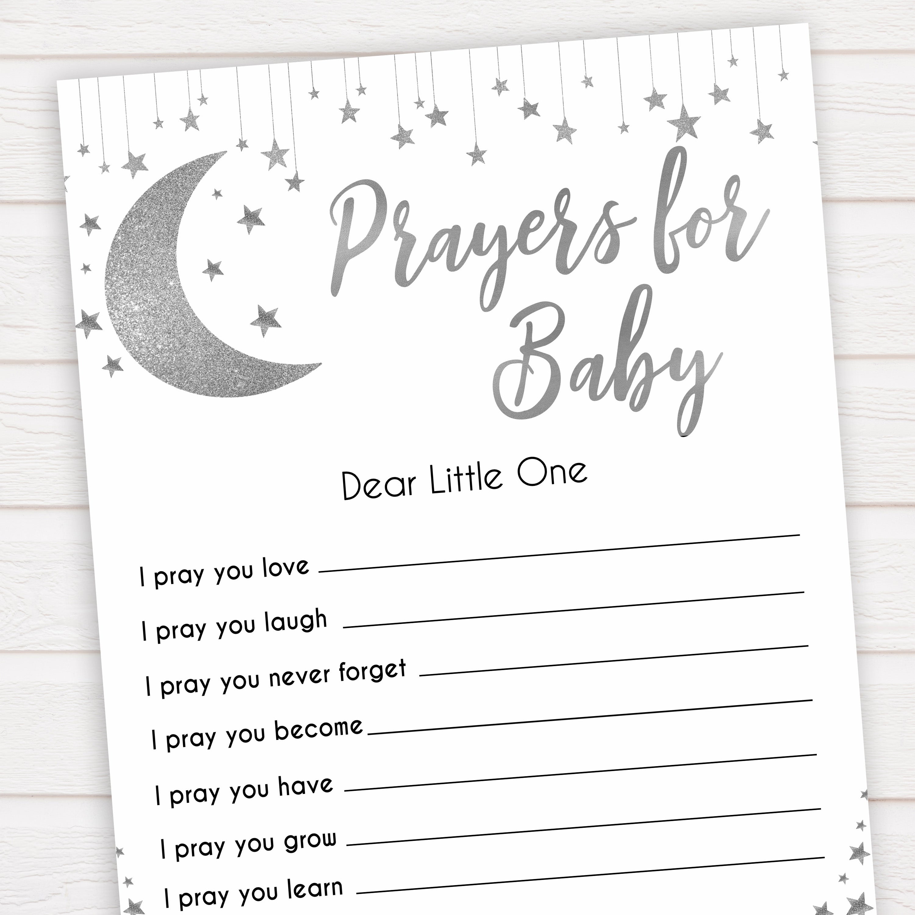 Silver little star, prayers for baby baby games, baby shower games, printable baby games, fun baby games, twinkle little star games, baby games, fun baby shower ideas, baby shower ideas