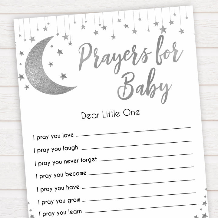 Silver little star, prayers for baby baby games, baby shower games, printable baby games, fun baby games, twinkle little star games, baby games, fun baby shower ideas, baby shower ideas