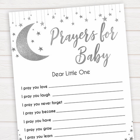 Silver little star, prayers for baby baby games, baby shower games, printable baby games, fun baby games, twinkle little star games, baby games, fun baby shower ideas, baby shower ideas
