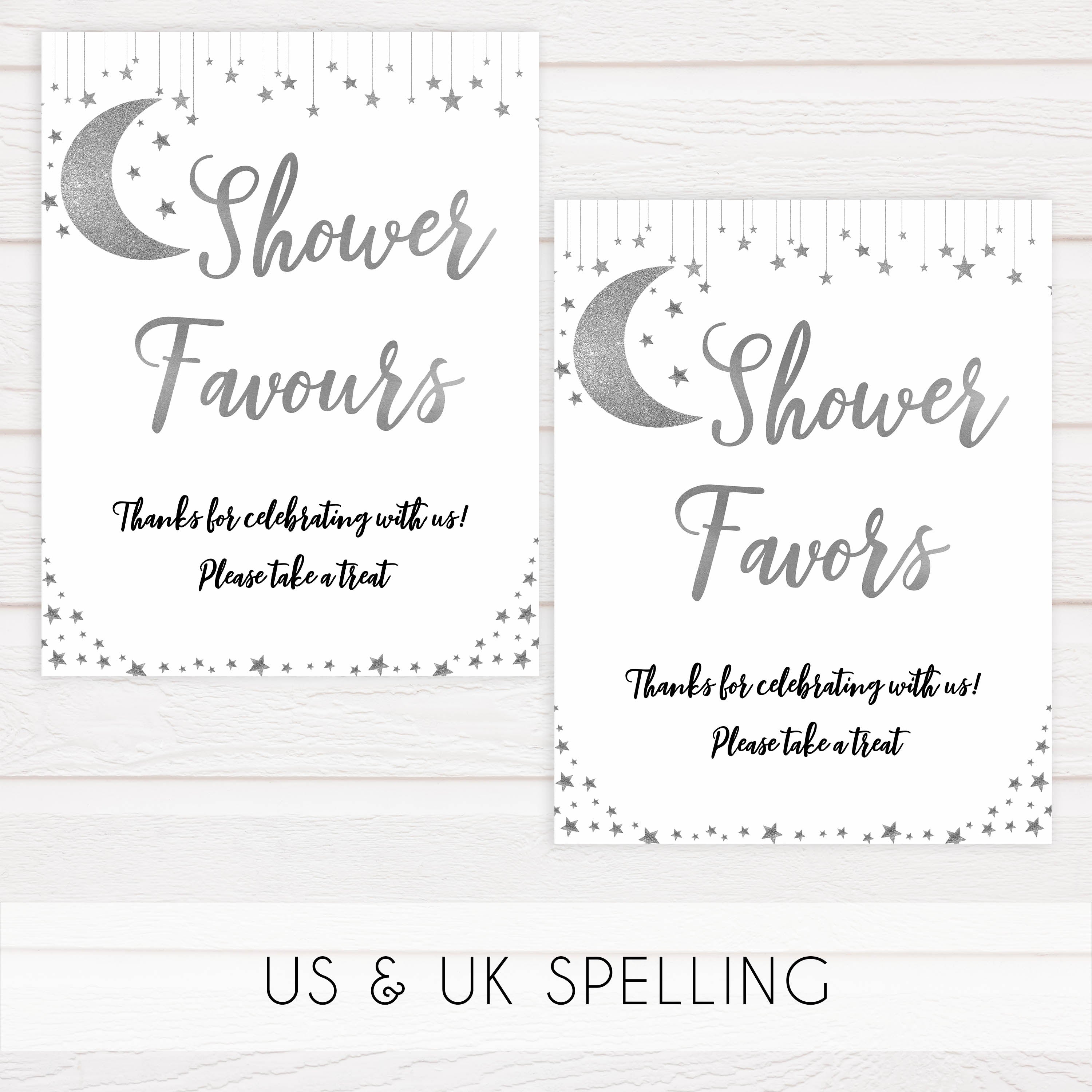 8 baby shower table signs, Little star baby signs, printable baby signs, printable baby decor, twinkle baby shower, star baby decor, fun baby shower ideas, top baby shower themes
