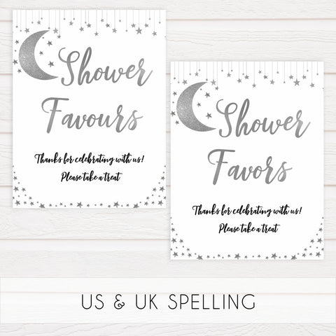 8 baby shower table signs, Little star baby signs, printable baby signs, printable baby decor, twinkle baby shower, star baby decor, fun baby shower ideas, top baby shower themes