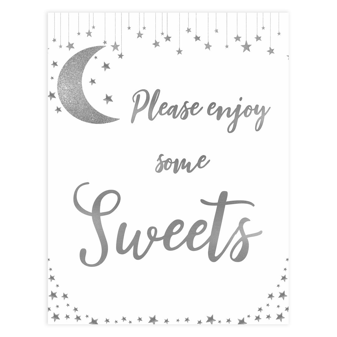Sweets baby sign, Little star baby signs, printable baby signs, printable baby decor, twinkle baby shower, star baby decor, fun baby shower ideas, top baby shower themes